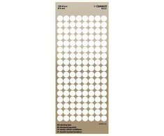 Lipdukai Charlot, apvalūs, Ø8mm, 136vnt pakuotėje, baltos spalvos