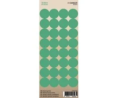 Lipdukai žymėjimui Charlot, Ø18mm, 32 vnt lape, žalios spalvos