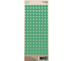 Lipdukai žymėjimui Charlot, Ø8mm, 136 vnt lape, žalios spalvos