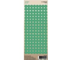 Lipdukai žymėjimui Charlot, Ø8mm, 136 vnt lape, žalios spalvos