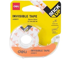 Lipni juosta DELI EA30011 18mmx7.62m, su dėklu, matinė