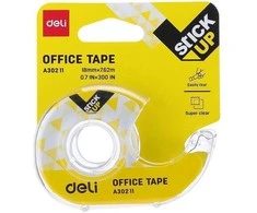 Lipni juosta DELI EA30211 18mmx7.62m, su dėklu, skaidri