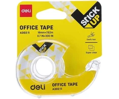 Lipni juosta DELI EA30211 18mmx7.62m, su dėklu, skaidri