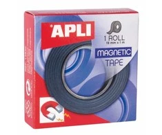 Lipni magnetinė juostelė Apli, 19mmx1m, juodos spalvos