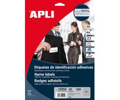 Lipnios etiketės APLI, vardams, 63,5 x 29,6 mm