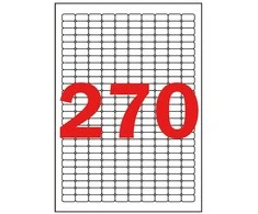 Lipnios etiketės Apli, A4, 17.8x10mm, APLI 6750vnt./25lapai nuimamas!