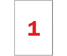 Lipnios etiketės Apli, A4, 210x297mm , ypač lipnios, 100 lapų, baltos spalvos