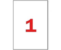 Lipnios etiketės Apli, A4, 210x297mm , ypač lipnios, 100 lapų, baltos spalvos