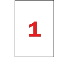 Lipnios etiketės Apli, A4, 210x297mm , ypač lipnios, 100 lapų, baltos spalvos