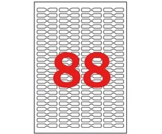 *Lipnios etiketės Apli, A4, 45x8mm, 88 etiketės lape, nuimamos, 25 lapai