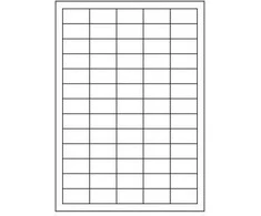 Lipnios etiketės Avery Europe, A4, 38x21,2mm, 65 etiketės lape, 100 lapų, baltos spalvos