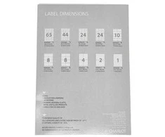 Lipnios etiketės College, A4, 70x36mm, 24 etiketės lape, 100 lapų, baltos spalvos