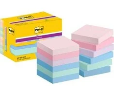Lipnūs lapeliai 3M Post-it® Super Sticky Soulful, 47.6mmx47.6mm, 12 vnt. po 90 lapelių