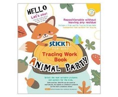 *Lipnūs lapeliai -spalvinimo knygelė StickN Animal Party