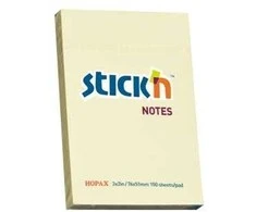 Stickn Lipnūs lapeliai Stick´N 21006, 51x76mm, 100 lapelių, geltonos spalvos