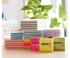 Stickn Lipnūs lapeliai Stick´N 21013, 76x76mm, 400 lapelių, įvairių pastelinių spalvų