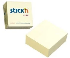 Lipnūs lapeliai Stick´N 21072, 76x76mm, 400 lapelių, geltonos spalvos