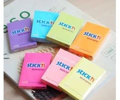 Stickn Lipnūs lapeliai Stick´N 21160, 51x76mm, 100 lapelių,Neoninės oranžinės spalvos