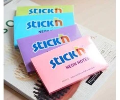 Stickxb4N Lipnūs lapeliai Stick´N 21169, 76x127mm, 100 lapelių, neoninės rožinės spalvos