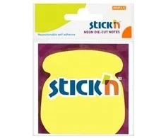 *Lipnūs lapeliai Stick´N 21179, 50 lapelių, telefono formos, geltonos spalvos, blisteryje