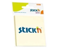 Lipnūs lapeliai Stick´N 21198, 76x76mm, 100 lapelių, geltonos spalvos, blisteryje