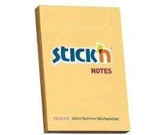 Lipnūs lapeliai Stick´N 21390, 51x76mm, 100 lapelių, oranžinės spalvos