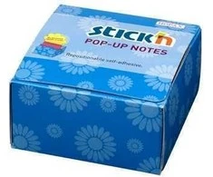 *Lipnūs lapeliai Stick´N 21430, Z-Notes, 76x76mm, 200 lapelių, su kartoniniu dėklu, gėlytės formos, geltonos ir rožinės spalvos