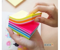 Stickxb4N Lipnūs lapeliai Stick´n, 51x51mm, 250 lapelių, žalios spalvos atspalviai