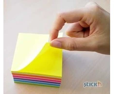 Lipnūs lapeliai StickN 21538, 76x76mm, 400l neoninių mėlynų atspalvių