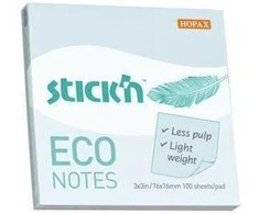 Stickxb4N Lipnūs lapeliai StickN, 21747, Eco, 76x76mm, 100 lapelių, melsvos spalvos