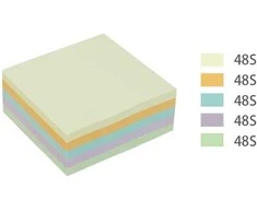 Lipnūs lapeliai StickN 21888 FSC 51x51mm, 240 lapelių, pastelinės spalvos