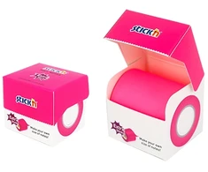 Stickxb4N Lipnūs lapeliai StickN 21904 50mmx10m neoninės purpurinės spalvos ritinyje