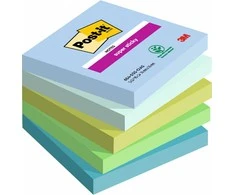 Lipnūs lapeliai užrašams 3M Post-it® Super Sticky Oasis, 76x76mm, 5 vnt. po 90 lapelių