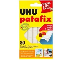 Lipnūs montavimo kvadratėliai UHU balti, 80vnt/50g