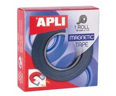Lipni magnetinė juostelė Apli, 19mmx1m, juodos spalvos