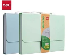 Aplankas DELI Urbanroot A4, 13 kišenių, su spaude, įvairių spalvų