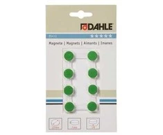 Magnetai Dahle, 13mm, 8vnt. žalios spalvos