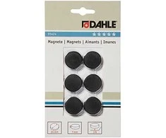 Magnetai Dahle, 24mm, 6vnt. juodos spalvos