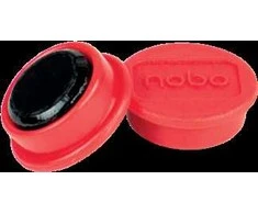 Magnetai Nobo, 24mm, raudonos spalvos, 10 vnt./pak.