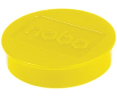 Magnetai Nobo, 38mm, geltonos spalvos, 10 vnt./pak.