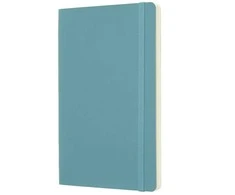 Užrašų knygelė Moleskine Classic, 13x21 cm, balti lapai, minkštais viršeliais, šviesiai mėlynos spalvos