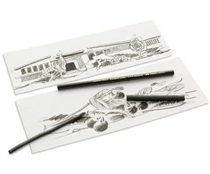 Medžio anglies lazdelė Faber-Castell PITT, 9 - 15mm, juodos spalvos