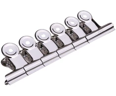 Metalinis spaustukas DELI 51mm sidabrinės spalvos 6vnt/pak