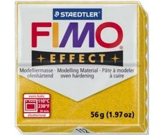 Modelinas Fimo, 56g, blizgios auksinės spalvos