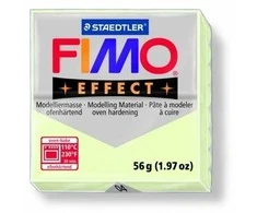 Modelinas Fimo, 56g, švytintis baltos spalvos