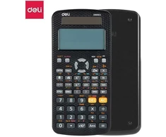 Mokyklinis skaičiuotuvas Deli D991EX, 552 funkcijos, juodos spalvos