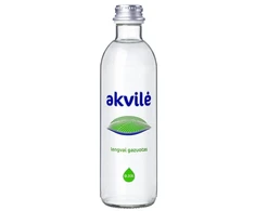 Natūralus mineralinis vanduo Akvilė, lengvai gazuotas, stikliniame buteliuke 0.33l (D)