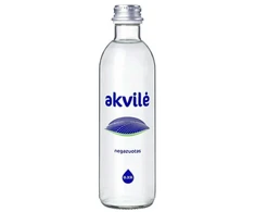 Natūralus mineralinis vanduo Akvilė, negazuotas, stikliniame buteliuke 0.33l (D)