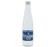 *Natūralus mineralinis vanduo Vytautas, gazuotas, stikliniame buteliuke 0.33l