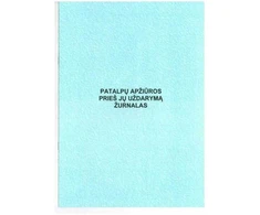 Patalpų apžiūros prieš jų uždarymą žurnalas, A4